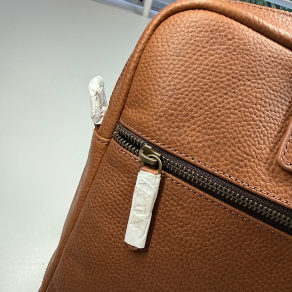 Johnston & Murphy Mens Oil Tanned Leather Briefcase - Picture 8 of 12
